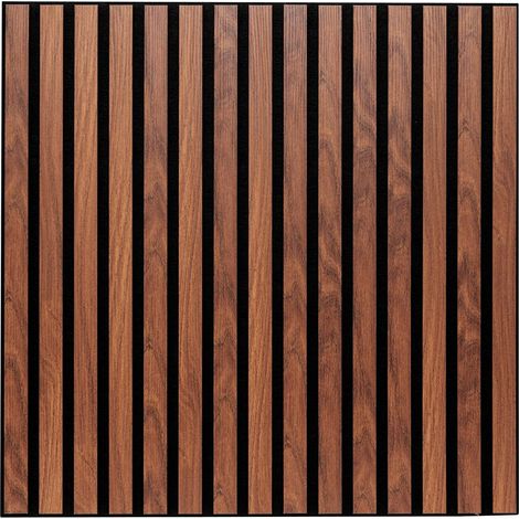 Colva Wanddekorationspaneel dunkles Holz 60x60cm - Atmosphera créateur d'intérieur