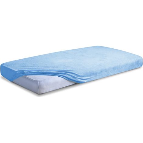 Frottee-Spannbettlaken mit hochwertigem Gummizug, 60 x 120 x 10 cm (1/5)