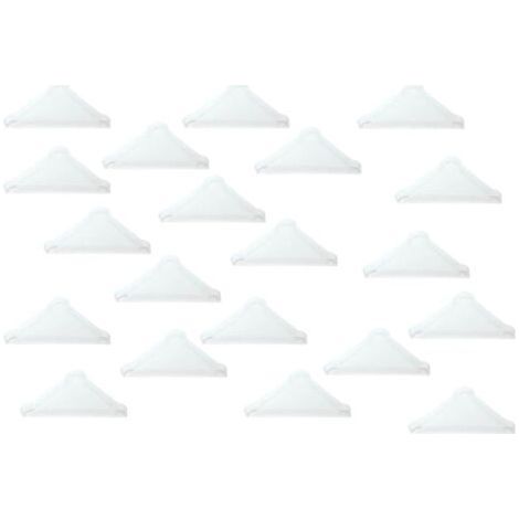 Corner Protectors 5mm for Sharp Glass, Mirror, Ceramic Tile, Triple Shaped Corner Covers 20pcs (1/4)