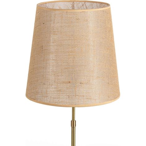 Abat-jour crème en sisal raffiné ambiance chaleureuse - crème naturel tissé