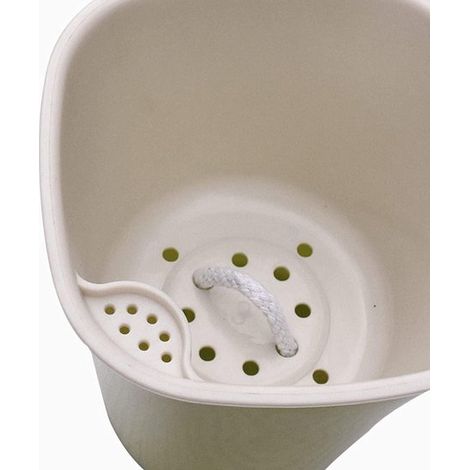 Set mit 10 Kunststoff-Blumentöpfen mit Bewässerungssystem – Selbstbewässerung, Abflussloch und Wasserstandsanzeige – für drinnen und draußen, 7,5 cm (1/4)