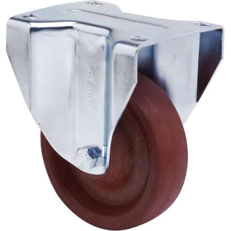 RUEDAS ALEX rueda fija  17zvl80-td resina marron eje liso , Descripción
Ruedas de resina extrafuerte, especialmente indicada para soportar altas temperaturas de hasta 200º y cargas hasta 400 Kg.
Se ap (1/2)