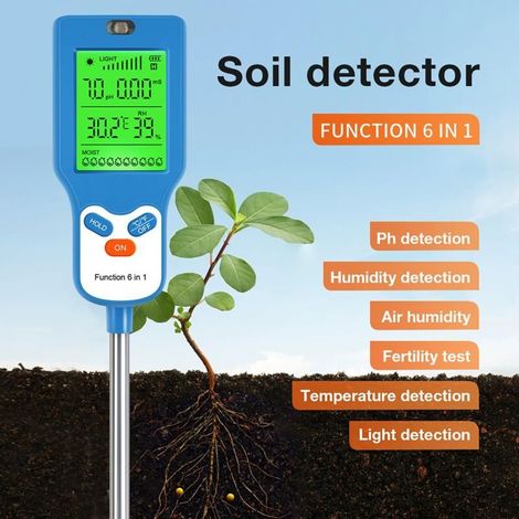 Compteur de pH Alimentaire Professionnel, testeur de pH-mètre avec sonde de température, Compensation de température: 0,1 ℃ -60,0 ℃, pour Les Tests de qualité de l'eau, la pâte