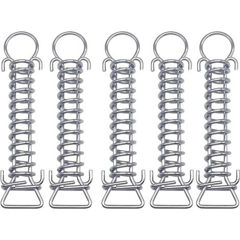 5 ressorts pour couverture de piscine, acier inoxydable, universel, résistant aux intempéries, pour piscines enterrées et hors sol (1/5)