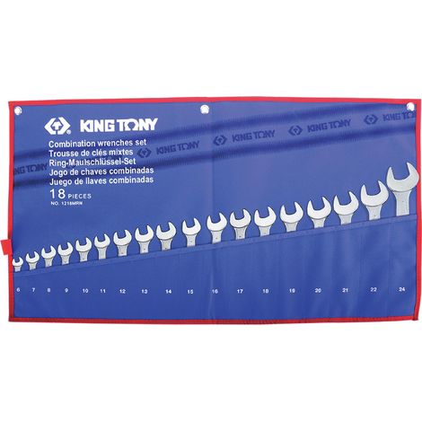 King Tony Jeu de 18 cles plate mixte - mrn