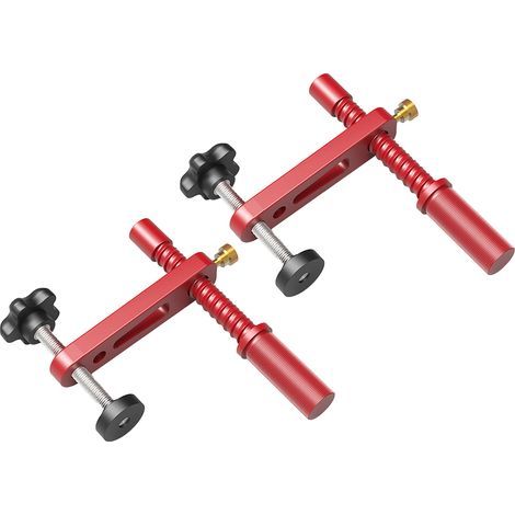 Pinces pour chiens d'établi, 2 pièces, 19mm, couleur rouge, support de Table MFT réglable pour le travail du bois