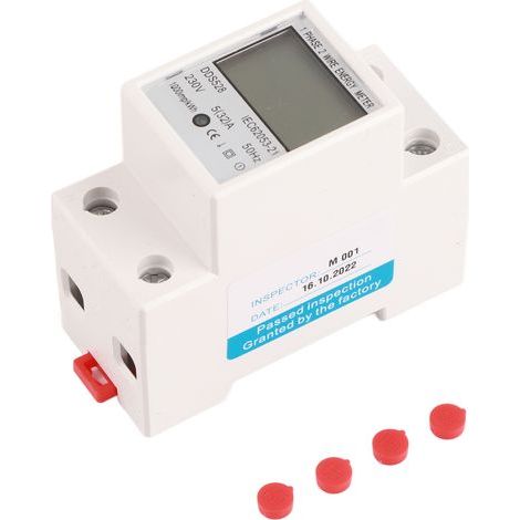 5‑32A 230V 50Hz LCD Display Single Phase Energy KWh Meter DIN Rail Mounting DDS528 (1/5)