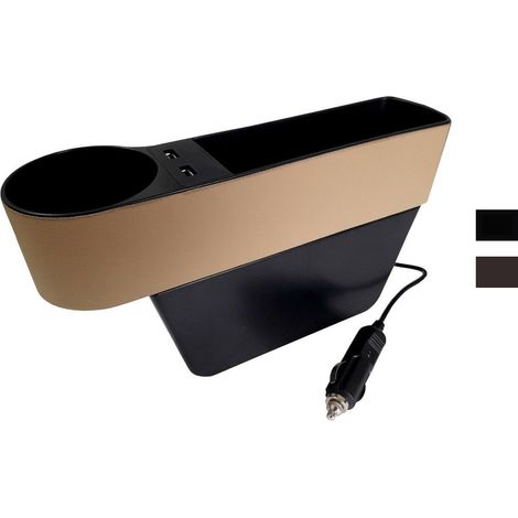 Portaoggetti auto laterale lato passeggero universale USB organizer bicchiere (1/5)