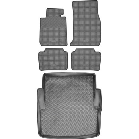 Juego de alfombrillas de goma para coche y alfombrilla para maletero para BMW Serie 3 F30 Sedán (2012-2018).