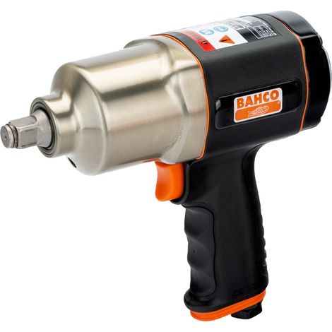 Bahco – Clé à chocs pneumatique 1/2" – Couple de serrage 620Nm – Desserrement max 820Nm – Mécanisme à double marteau – Raccord pivotant 360º (1/3)