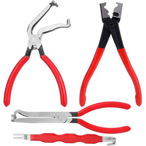 4pcs Pince de Déconnexion Électrique, Droites et Coudées à 60°Pince de Déconnexion et Séparateur Connecteurs Outil Retrait Clip Conduite Carburant pour la Réparation des Voitures Camions (1/5)