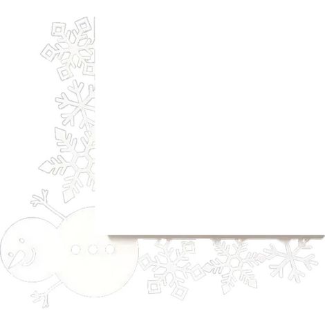 Schneemann-Schneeflocken-Türrahmendekoration (1/5)