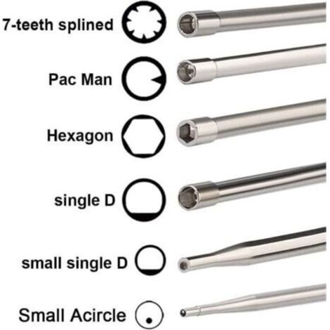Set di attrezzi per la regolazione del carburatore Nannig da 12 pezzi con cacciavite ad anello A per piccoli motori a 2 tempi per decespugliatori e motoseghe Husqvarna, Stihl, Echo. (1/5)