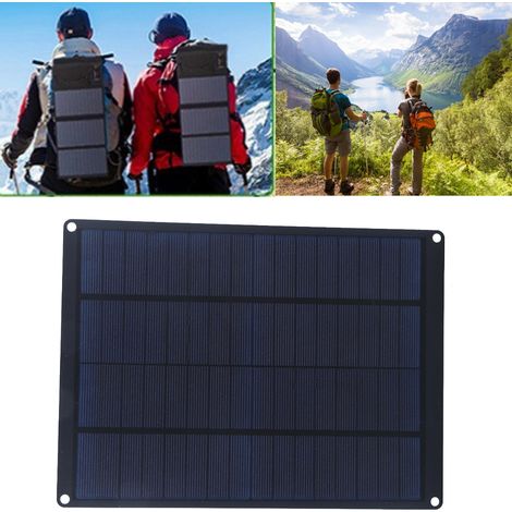 Kit de panneau solaire 10W étanche, chargeur portable, panneau photovoltaïque pour voiture, charge de téléphone (1/5)