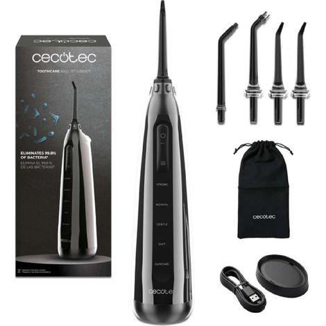 Cecotec Hydropulseur portable ToothCare 6000 Jet Liberty. Autonomie 30 jours, réservoir 180 ml. (1/5)