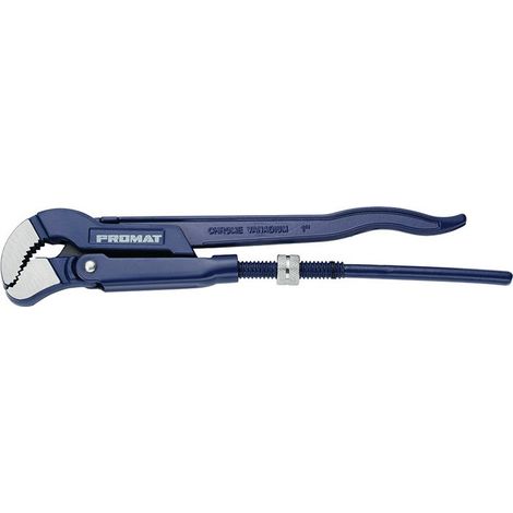 Pinza per tubi angolari lunghezza totale 535 mm larghezza di serraggio 0-75 mm per tubi 2 pollici PROMAT