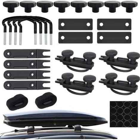 4 Pinces Fixation de Coffre Toit en U Universelle Supports pour Support Mural Kit Montage Universel (A) A - (1/5)