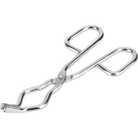 Pince de laboratoire en acier inoxydable avec rivet aéronautique pour creuset et bécher (200mm)