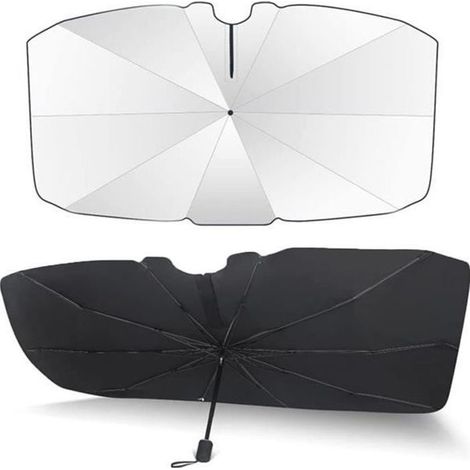 Sonnenschutz für die Windschutzscheibe – 57 x 31 Zoll – 360° drehbar – faltbar – UV-Schutz