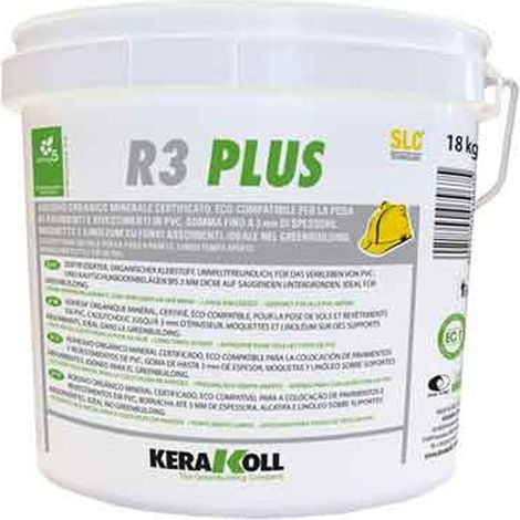 COLLA PER TAPPETI PVC/GOMMA 'R3 PLUS' KERAKOLL 5 Kg Q.TA 5