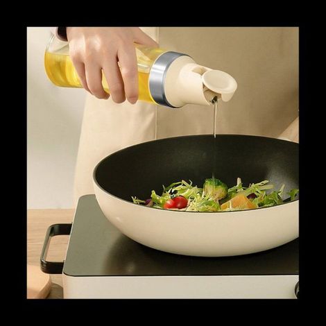 Ouverture et Fermeture Automatique Pot D' Bouteille D' en Verre Cuisine RéServoir D' éTanche Bouteille D'Assaisonnement Conteneur B (1/5)