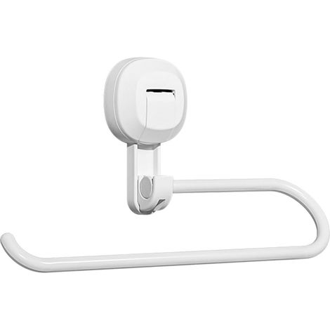 1 Porte-Rouleaux Essuie-Tout,Ventouse,Rotation 360°,ABS,Sans Perçage,Cuisine Salle de Bain (1/5)