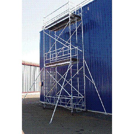Echafaudage roulant alu - Hauteur de travail max 14.30m - TLR-1224T