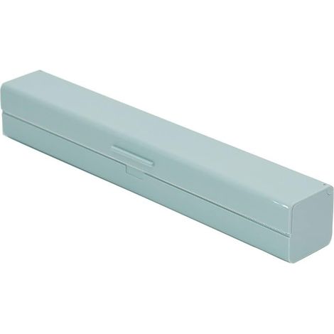 Dispenser per pellicola alimentare, scatola per pellicola alimentare, dispenser per confezionamento con pellicola estensibile e foglio di alluminio, per casa, cucina e ristorante (verde) (1/4)