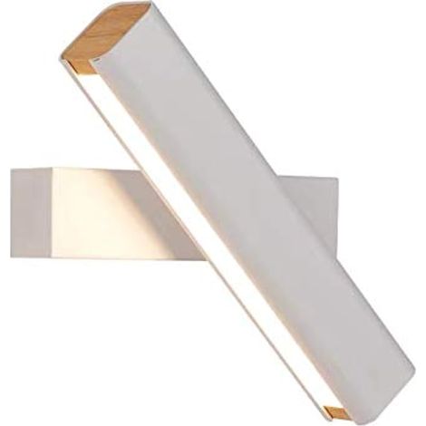Lampe Murale en Metal Applique Murale Style Simpe pour Chevet Salon Escalier Couloir LED Wall Lamp (blanc) (1/5)