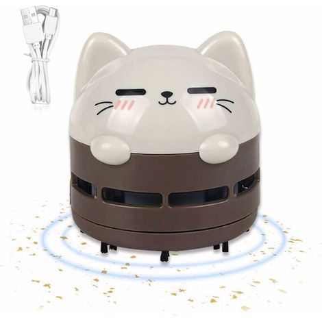 Aspirateur de table Yaasier Mini, mini aspirateur portable USB rechargeable sans fil, mini aspirateur de bureau pour la maison, le bureau ou la voiture (1/5)