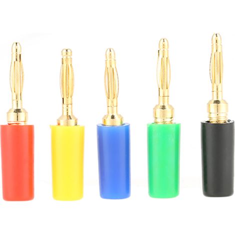 Lot de 20 sondes de test jack banane de 2 mm de couleurs assorties pour amplificateur (1/5)
