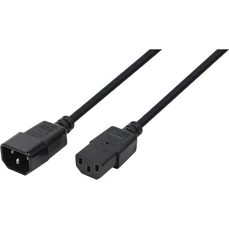 LogiLink CP110 cable de transmisión Negro 3 m C13 acoplador C14 acoplador
