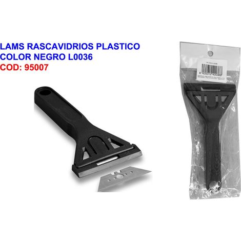 GRATTOIR À VERRE EN PLASTIQUE NOIR LAMS L0036