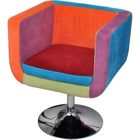 Fauteuil design cubique avec accoudoirs – Siège ergonomique en tissu moderne pour salon, bureau ou espace de détente (1/5)