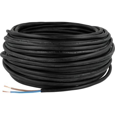 Câble léger sous gaine en caoutchouc 2 x 0,75 mm² H05RR-F