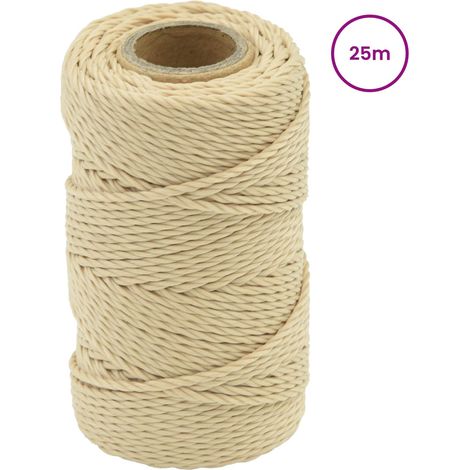 Maison Exclusive - Bootsseil 2 mm 25 m Natur (1/5)