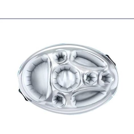 Aufblasbar – Poolparty – Getränkehalter – Aufblasbarer Poolbecherhalter – Poolzubehör – Silber (1/5)
