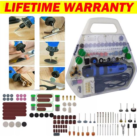 252pc Rotary Multi Tool Set Dremel Compatible Accessories Drill Sander Hobby (1/5)