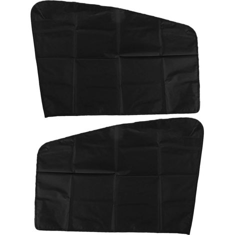 Pare-soleil latéral noir pour fenêtre voiture, 2 pièces, blocage efficace chaleur éblouissement, protection vie privée, première rangée (1/5)