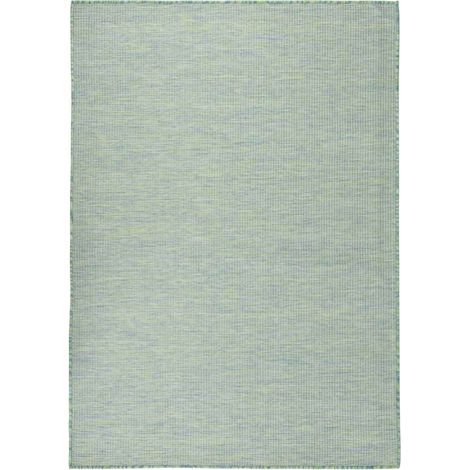 Tapis extérieur à tissage plat Terrasse Salon Cuisine - Tapis de jardin 200x280 cm Turquoise BV386916 - BonneVie (1/5)