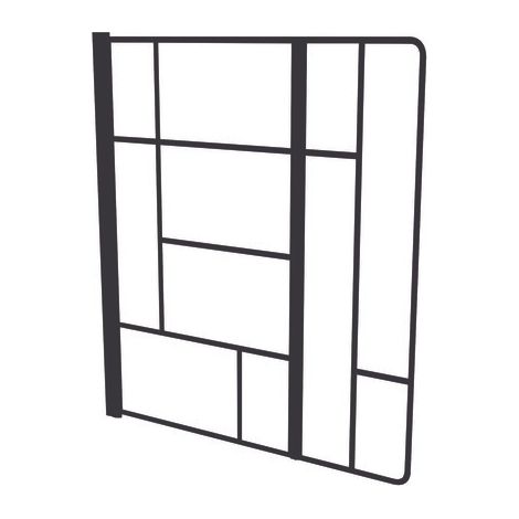 ONDEE ZEN - Pare baignoire FABRILIA - 120x140x0,5cm - Verre trempé - Finitions noir mat (1/3)