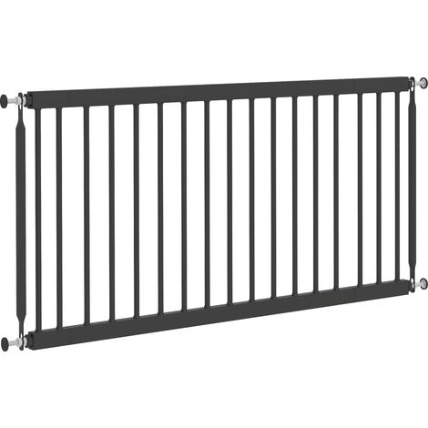 Barrière de sécurité extensible pour petits chiens, 67-93,5 cm, hauteur 45 cm, pour portes et escaliers, noire (1/5)