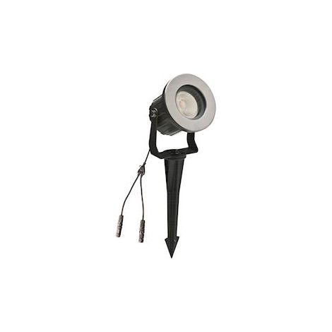 spot à led - europole yah led - 6 watts - 3000k - sur piquet - noir - europole 390130
