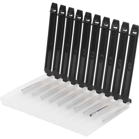 10 tarauds HSS haute dureté, forets à fileter pour machine M1.6 x 0.35, lot de 10 pièces, revêtement résistant, usage professionnel. (1/5)