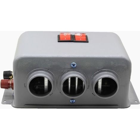 Chauffage de voiture 24 V. 600 W-800 W 3 Trous chauffage rapide plus chaud givre élimination Dégivreur de Pare-brise Chauffage Automatique Ventilateur Désembuage Dégivreur Réchauffeur D'hiver Rapide (1/3)