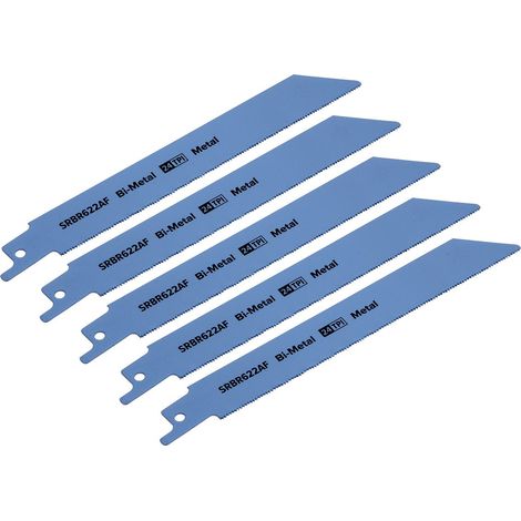 Sealey Reciprocating Saw Blade for Metal 150mm 24tpi - Pack of 5 SRBR622AF (1/3)