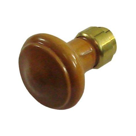 DT 2000 140560 Bouton simple rond bois teinte merisier