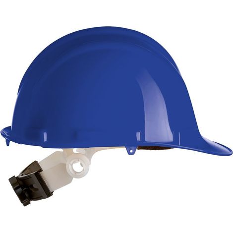 Casco alto brillo con rosca dorsal, EN397 SR SAFETOP  Azul marino (1/3)