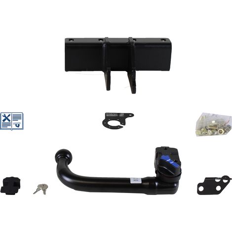 Attelage rotule démontable AUTO-HAK + faisceau Trail-Tec spécifique 7 broches - JEEP WRANGLER IV (1/2)
