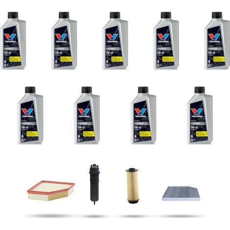 Kit tagliando 3 FILTRI e 9L OLIO compatibile con Bmw x5 (E70) M 5.0 408kw dal 2009 (1/5)